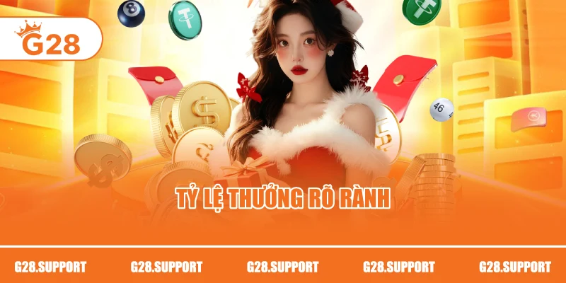 Tỷ lệ thưởng rõ rành